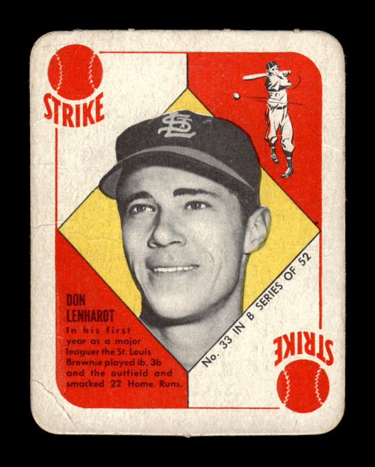 1951 Topps Blue Backs #33 Don Lenhardt St. Louis Browns Poor 10012660