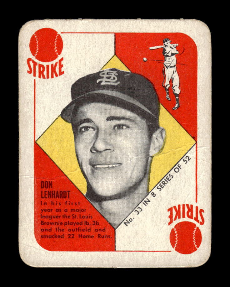 1951 Topps Blue Backs #33 Don Lenhardt St. Louis Browns Poor 10012661