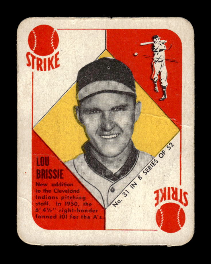 1951 Topps Blue Backs #31 Lou Brissie Cleveland Indians Poor 10012666