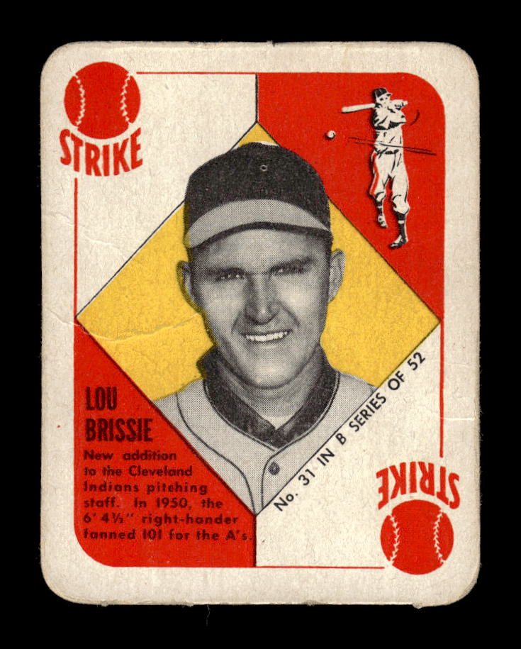 1951 Topps Blue Backs #31 Lou Brissie Cleveland Indians Poor 10012667