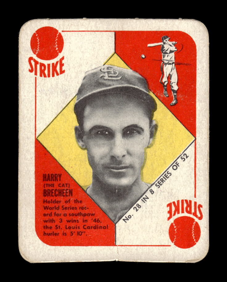 1951 Topps Blue Backs #28 Harry Brecheen St. Louis Cardinals Poor 10012670