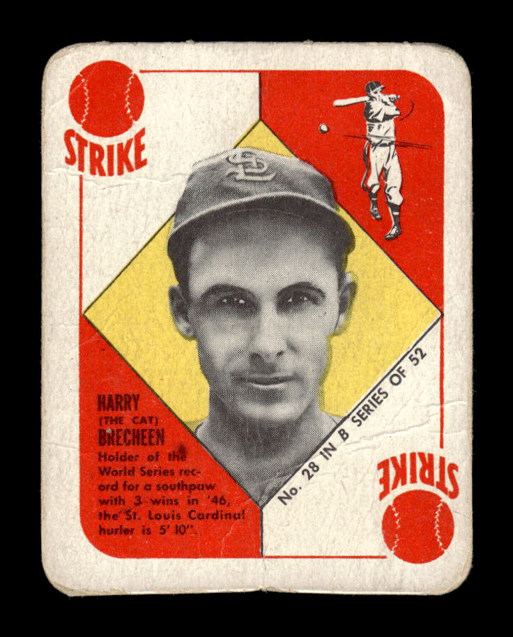 1951 Topps Blue Backs #28 Harry Brecheen St. Louis Cardinals Poor 10012671