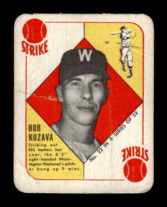1951 Topps Blue Backs #22 Bob Kuzava Washington Senators Poor 10012681
