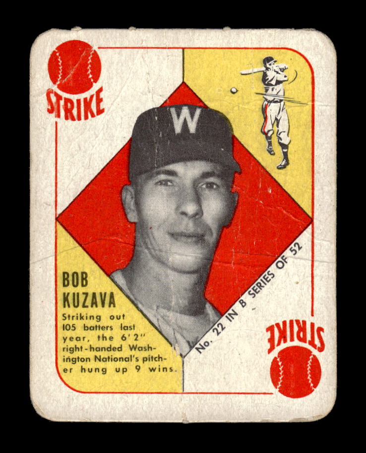 1951 Topps Blue Backs #22 Bob Kuzava Washington Senators Poor 10012682