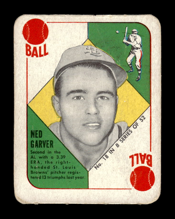 1951 Topps Blue Backs #18 Ned Garver St. Louis Browns Poor 10012690
