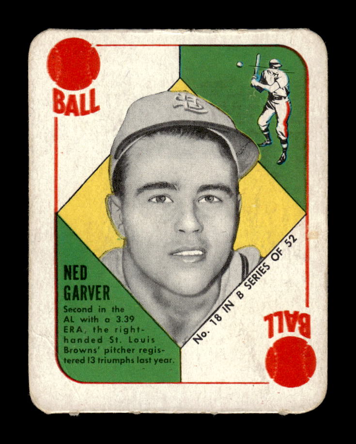 1951 Topps Blue Backs #18 Ned Garver St. Louis Browns Poor 10012691