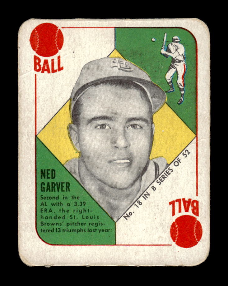 1951 Topps Blue Backs #18 Ned Garver St. Louis Browns Poor 10012692