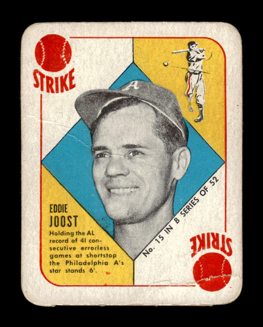 1951 Topps Blue Backs #15 Eddie Joost Philadelphia Athletics Poor 10012696