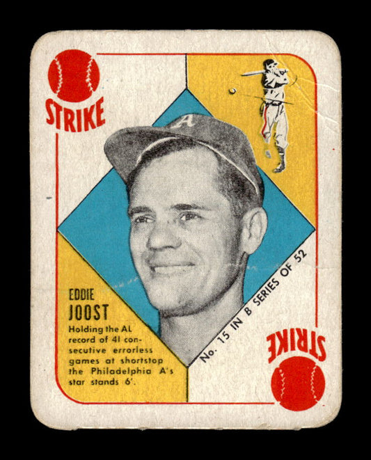 1951 Topps Blue Backs #15 Eddie Joost Philadelphia Athletics Poor 10012697