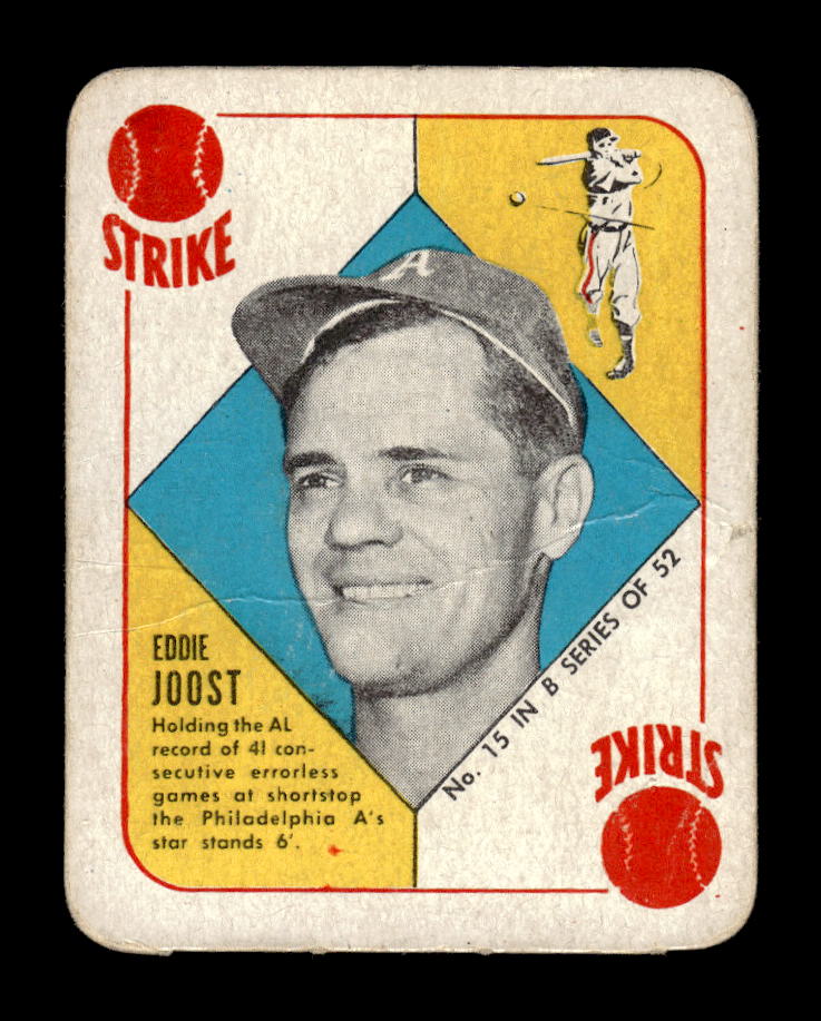 1951 Topps Blue Backs #15 Eddie Joost Philadelphia Athletics Poor 10012698