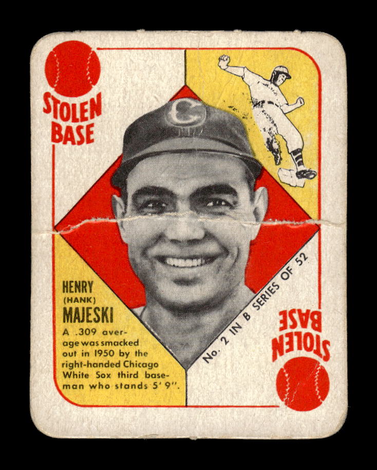 1951 Topps Blue Backs #2 Hank Majeski Chicago White Sox Poor 10012719