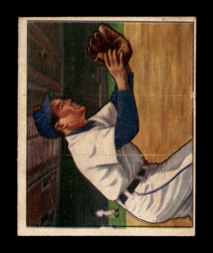 1950 Bowman #240 Eddie Lake Detroit Tigers Poor 10012723