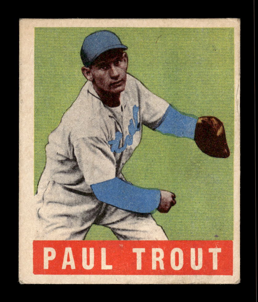 1948-49 Leaf #10 Paul Trout Detroit Tigers VG 10012760