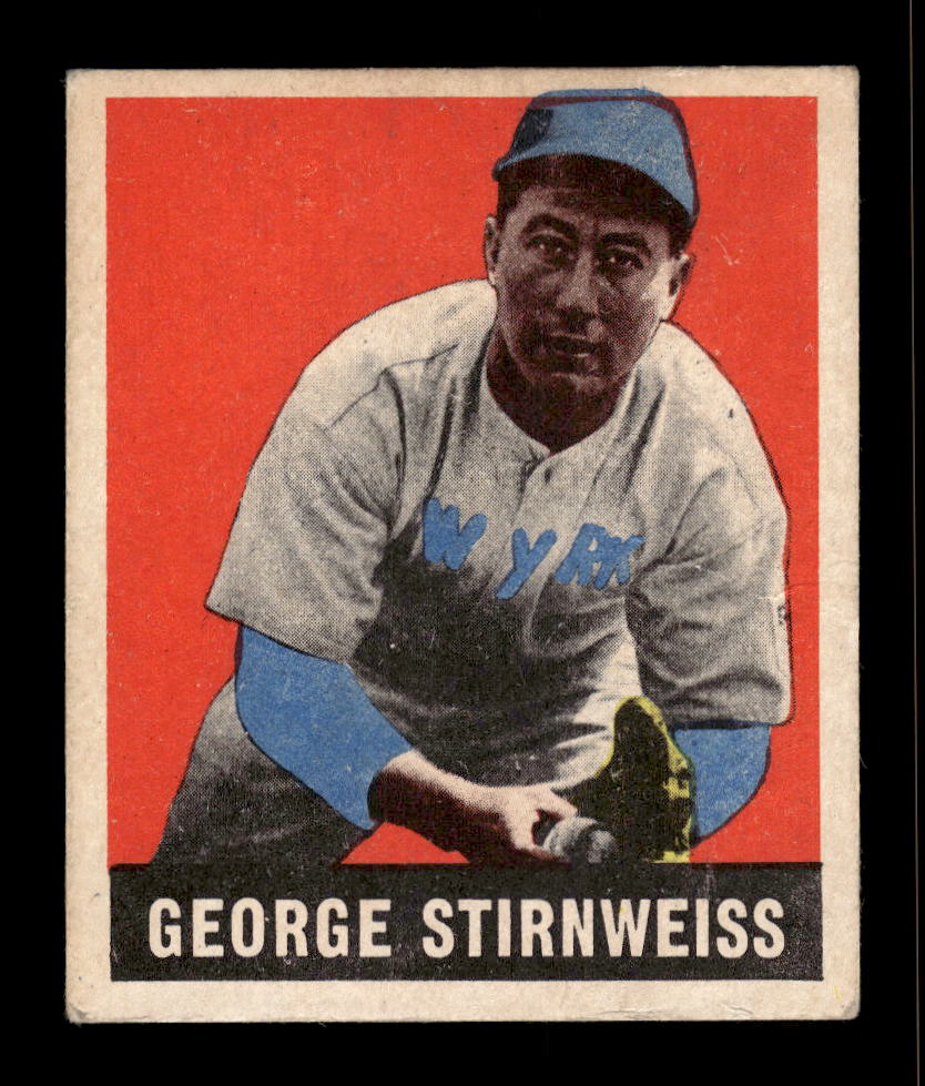 1948-49 Leaf #95 George Stirnweiss New York Yankees VG 10012765