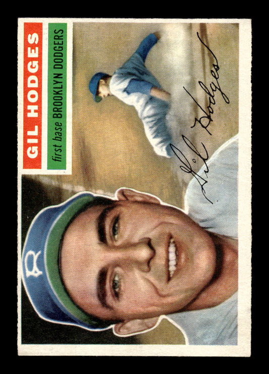 1956 Topps #145 Gil Hodges Brooklyn Dodgers NMT 10012774