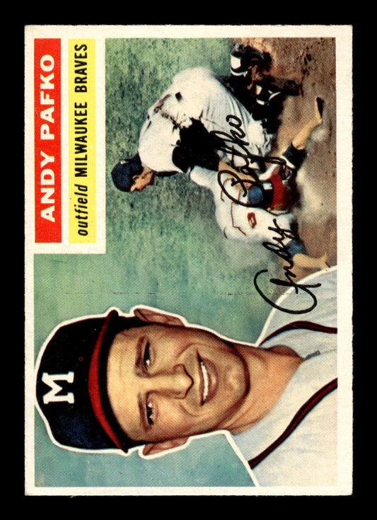 1956 Topps #312 Andy Pafko Milwaukee Braves NMT 10012779