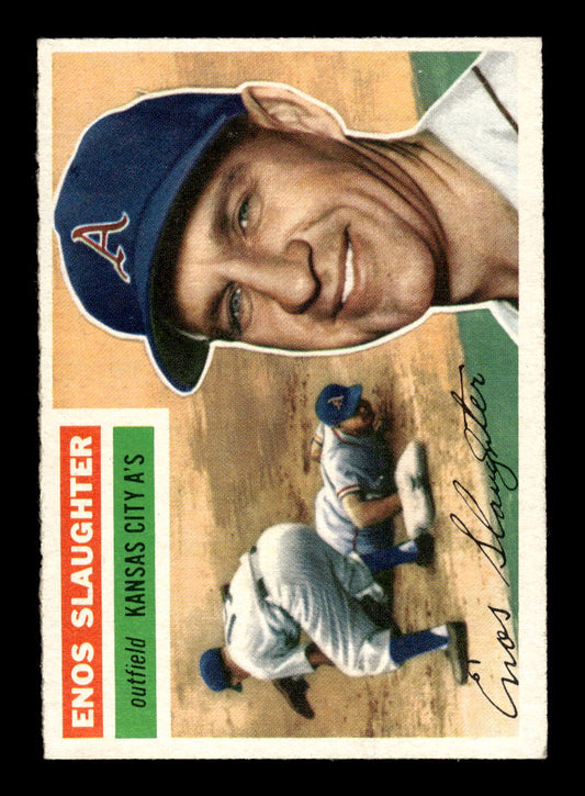 1956 Topps #109 Enos Slaughter Kansas City Athletics NMT 10012782