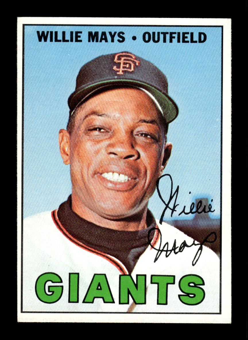 0009 - 1967 Topps #200 Willie Mays San Francisco Giants EXMT 10012786