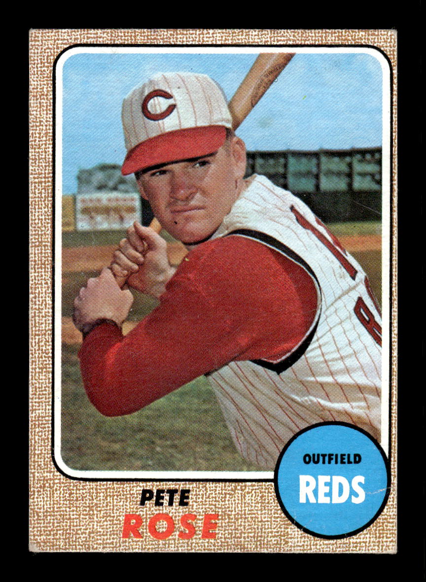 0003 - 1968 Topps #230 Pete Rose Cincinnati Reds VG 10012788