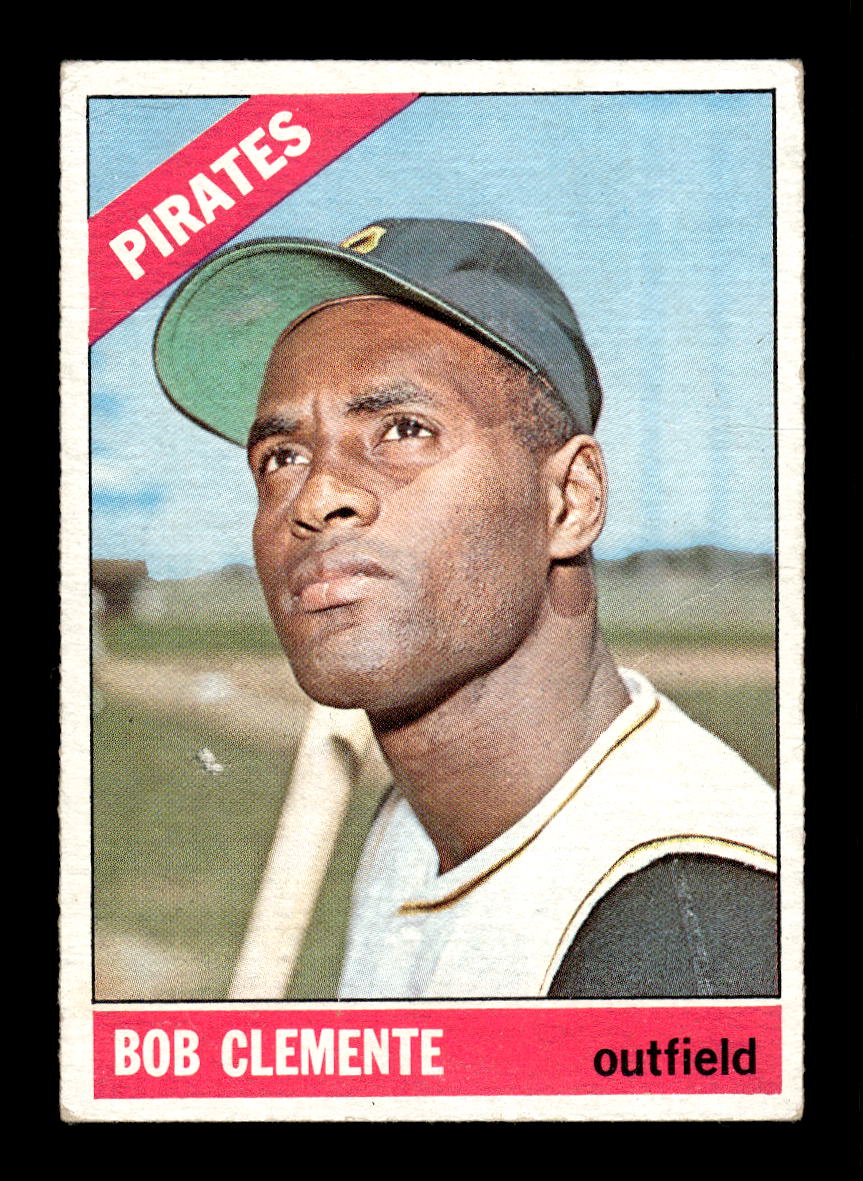0006 - 1966 Topps #300 Bob Clemente Pittsburgh Pirates EX 10012790