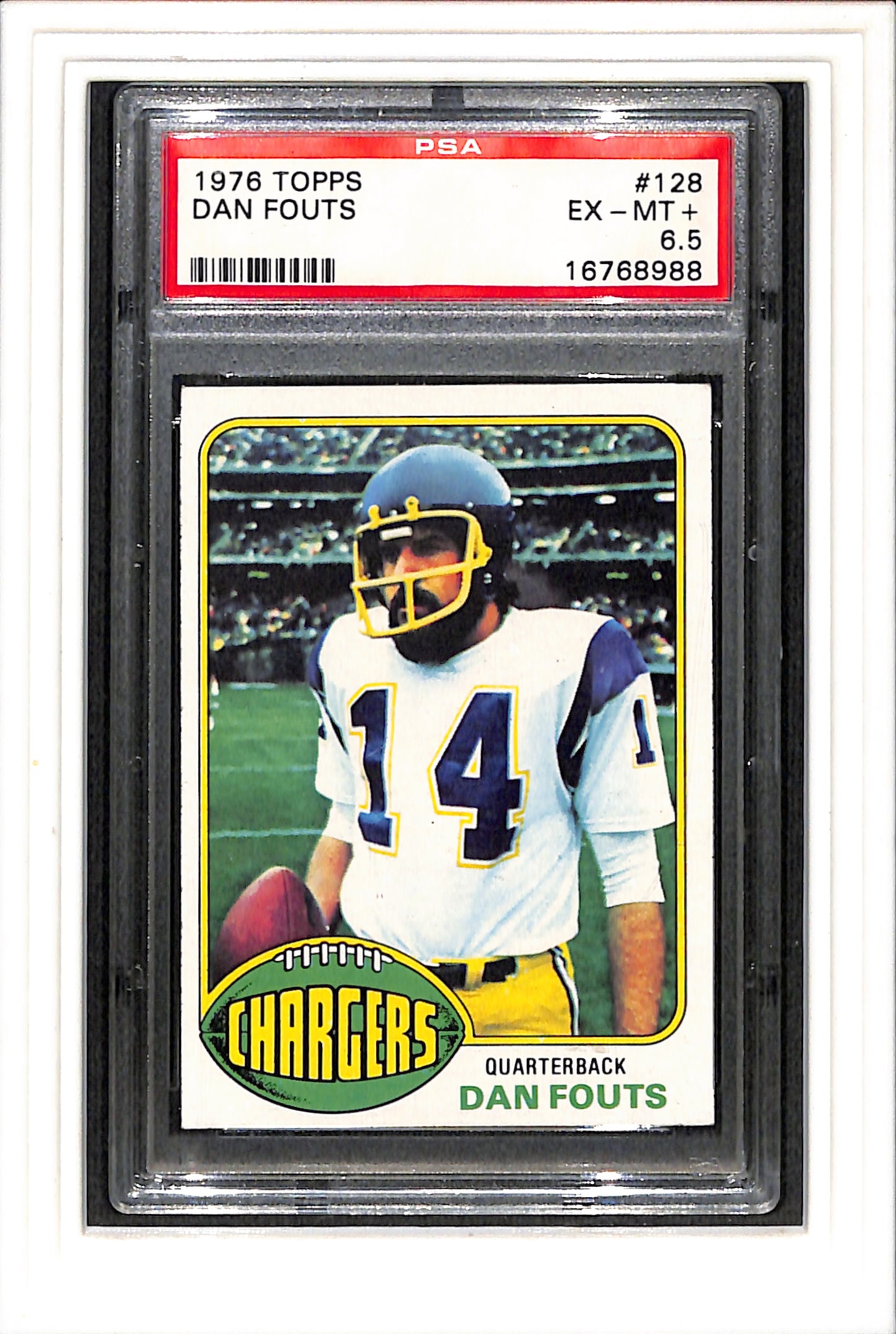 1976 Topps #128 Dan Fouts PSA 6.5 SN 16768988