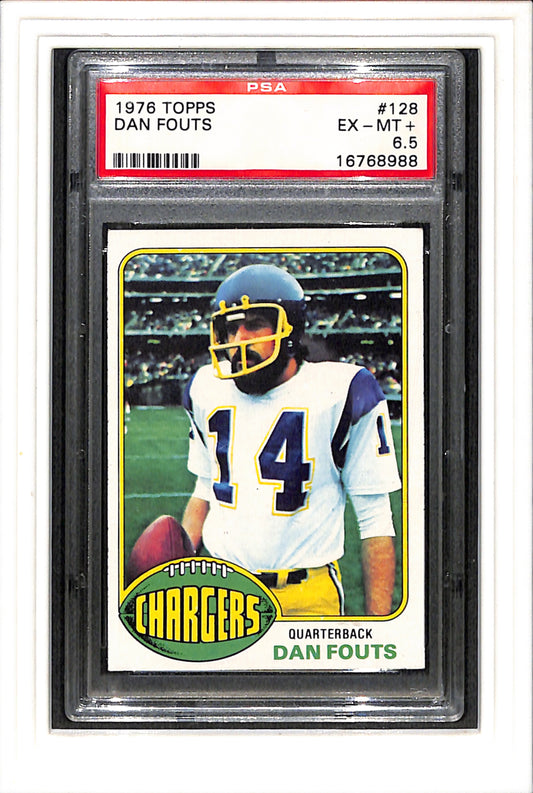 1976 Topps #128 Dan Fouts PSA 6.5 SN 16768988