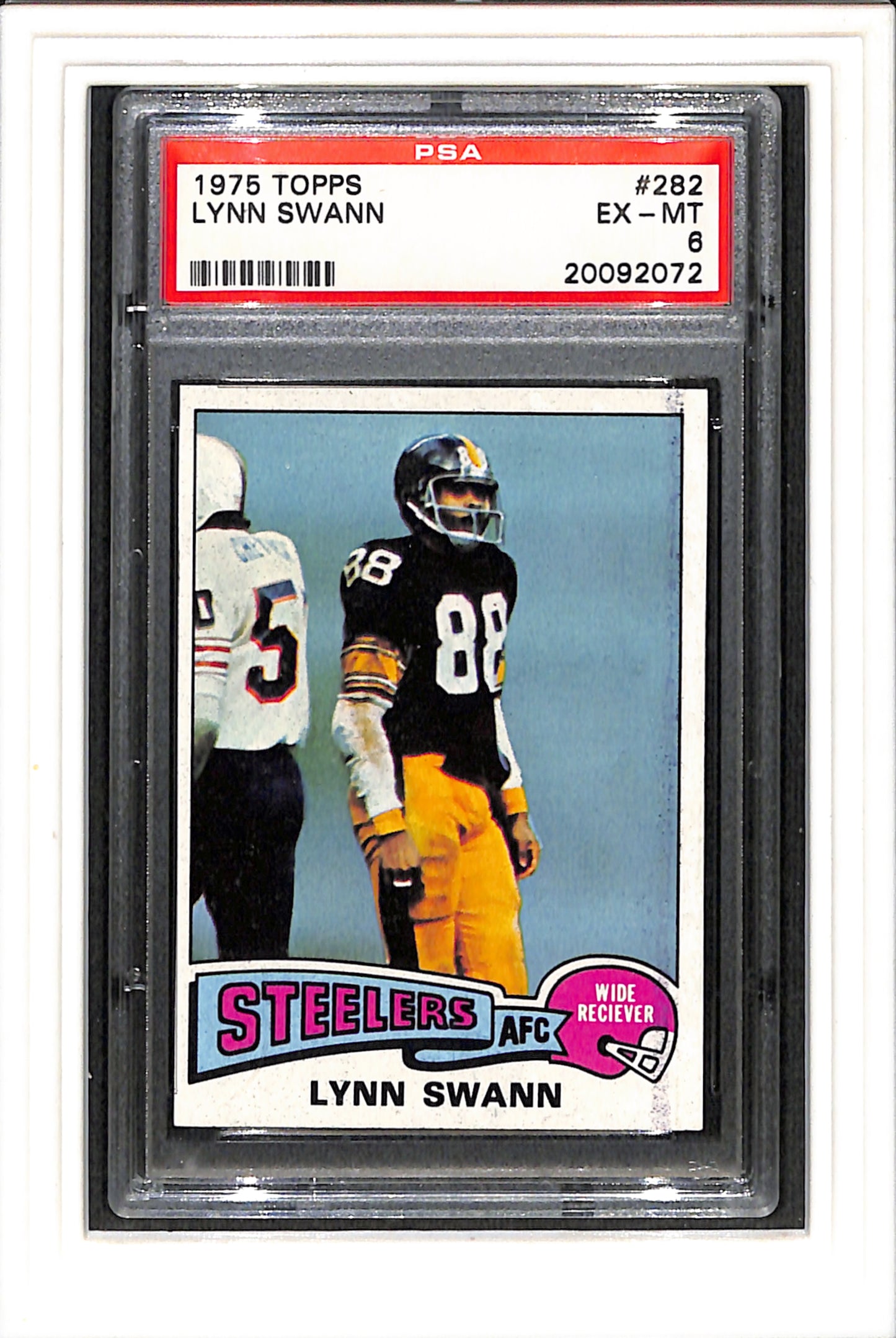 1975 Topps #282 Lynn Swann PSA 6 SN 20092072