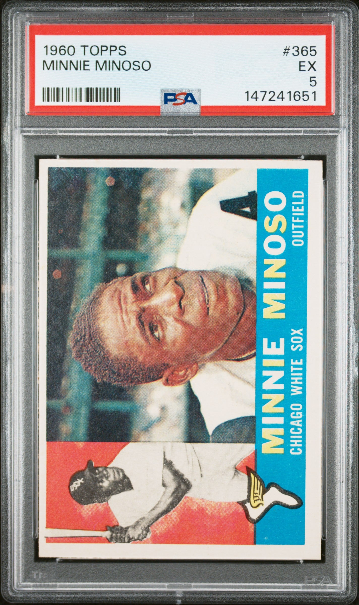 1960 Topps #365 Minnie Minoso PSA 5 SN 147241651