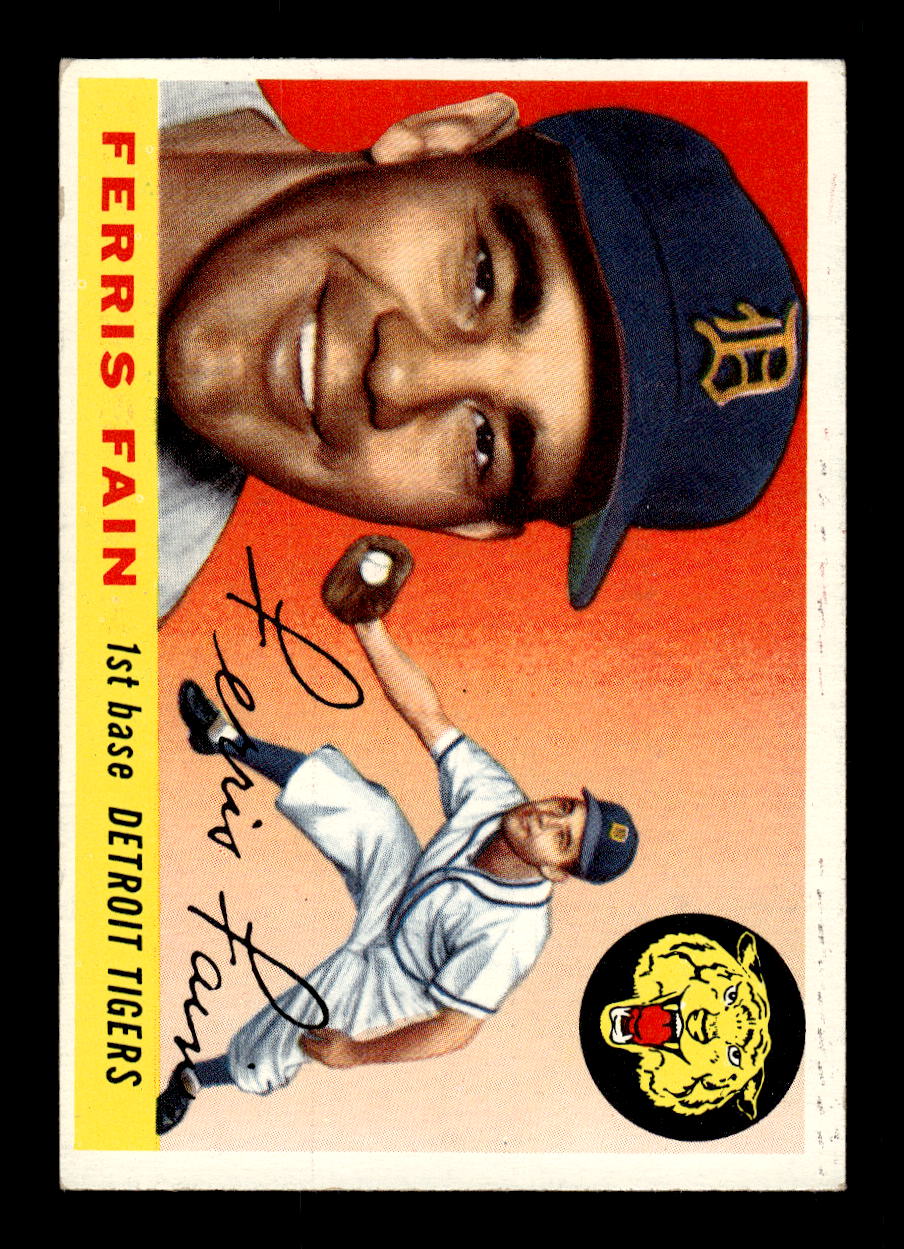 1955 Topps #11 Ferris Fain Detroit Tigers EX 10012819