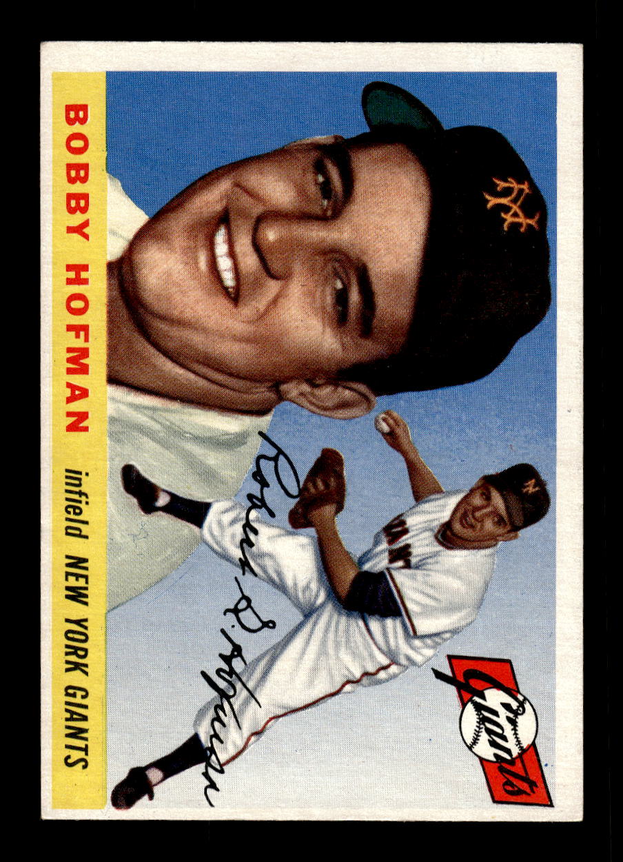 1955 Topps #17 Bobby Hofman New York Giants EX 10012822