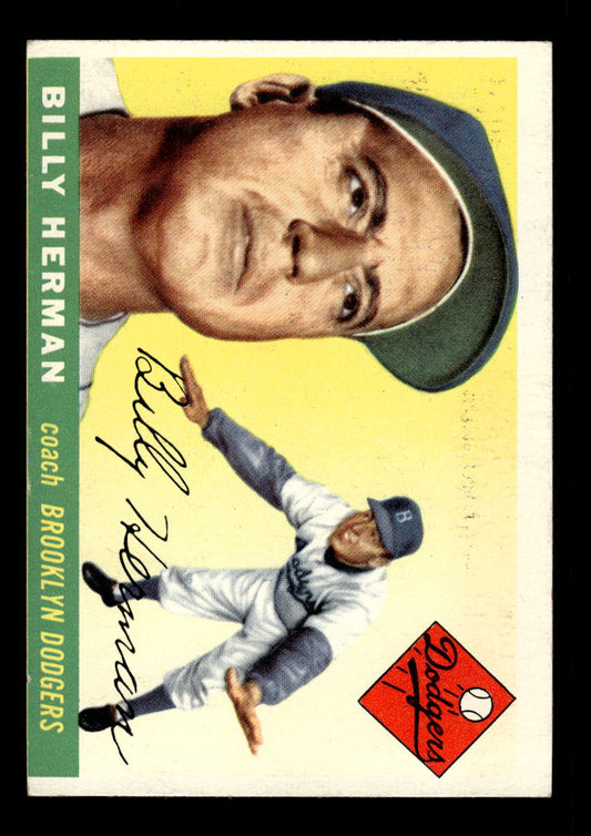 1955 Topps #19 Billy Herman Brooklyn Dodgers EX 10012824