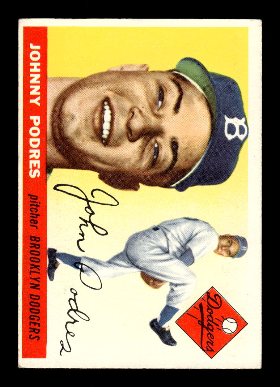 1955 Topps #25 Johnny Podres Brooklyn Dodgers EX 10012827