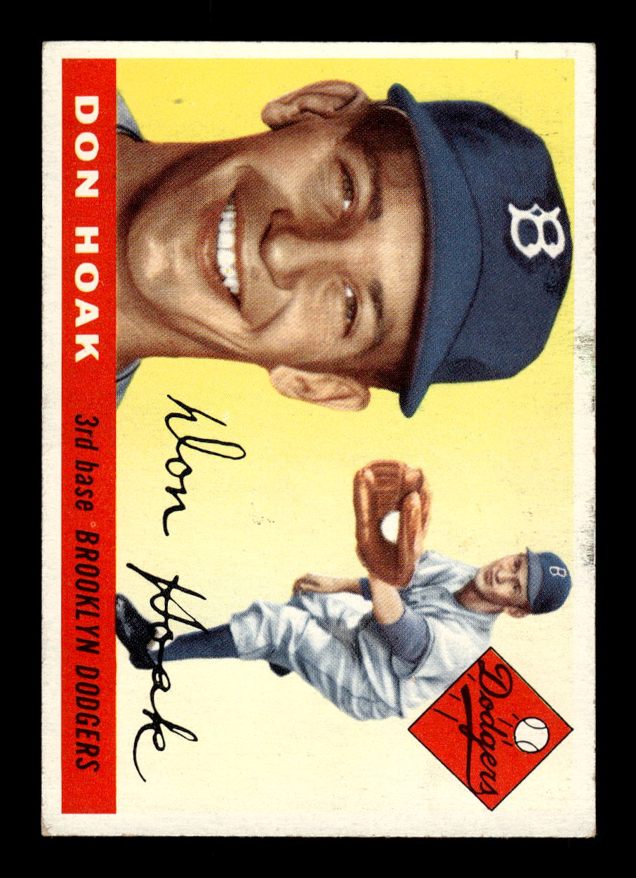 1955 Topps #40 Don Hoak Brooklyn Dodgers EX 10012834