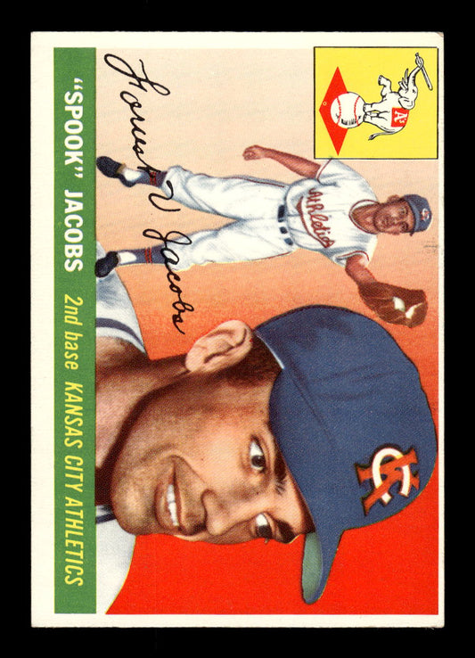 1955 Topps #61 Spook Jacobs Kansas City Athletics EX 10012847