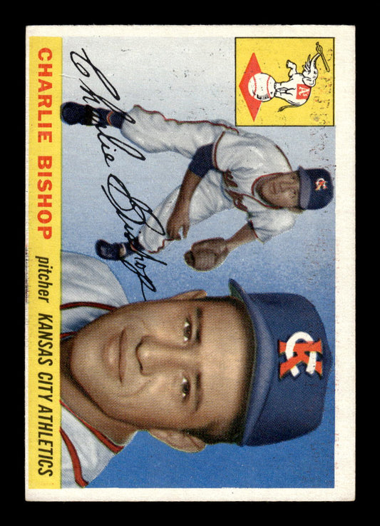 1955 Topps #96 Charlie Bishop Kansas City Athletics EX 10012864