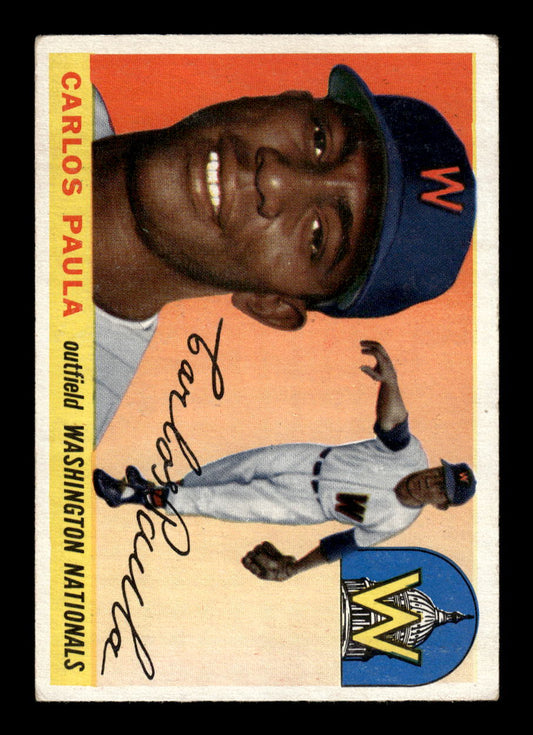 1955 Topps #97 Carlos Paula Washington Senators EX 10012865