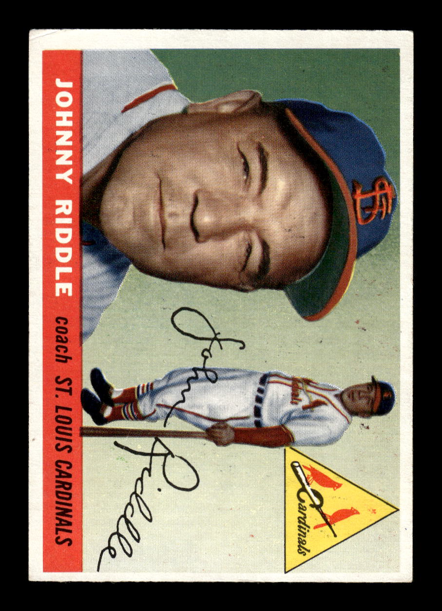 1955 Topps #98 Johnny Riddle St. Louis Cardinals EX 10012866