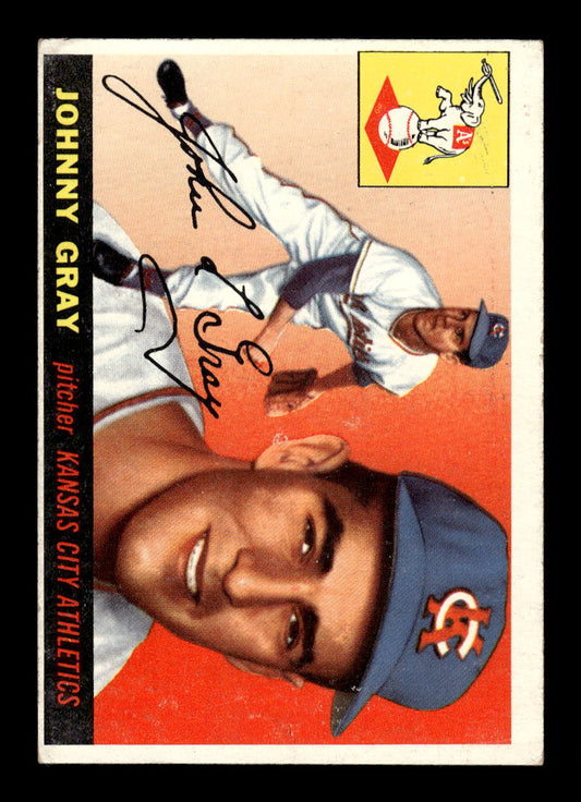 1955 Topps #101 Johnny Gray Kansas City Athletics EX 10012867