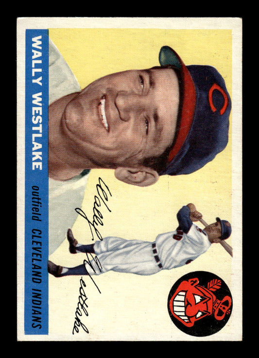 1955 Topps #102 Wally Westlake Cleveland Indians EX 10012868