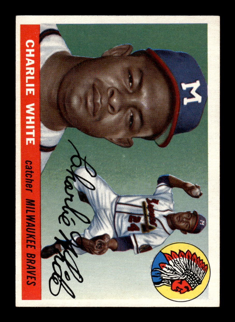 1955 Topps #103 Charlie White Milwaukee Braves EX 10012869