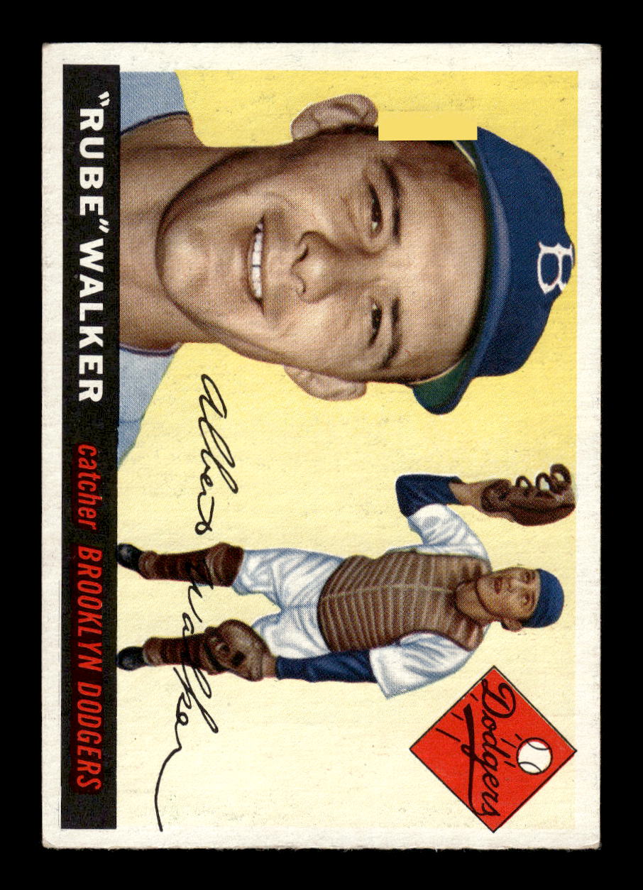 1955 Topps #108 "Rube" Walker Brooklyn Dodgers EX 10012871
