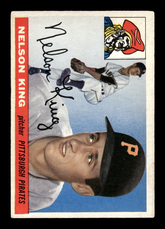1955 Topps #112 Nelson King Pittsburgh Pirates EX 10012874