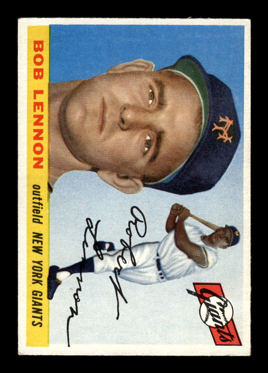 1955 Topps #119 Bob Lennon New York Giants EX 10012877