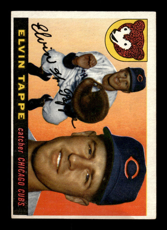 1955 Topps #129 Elvin Tappe Chicago Cubs EX 10012882