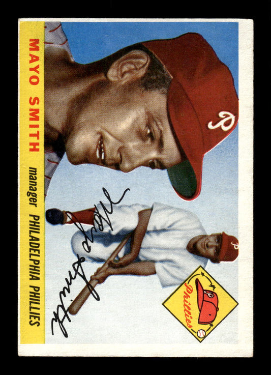 1955 Topps #130 Mayo Smith Philadelphia Phillies EX 10012883