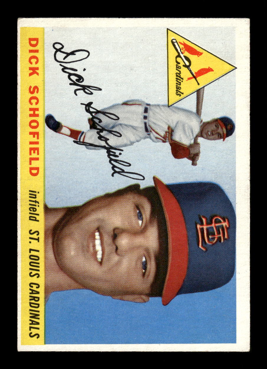 1955 Topps #143 Dick Schofield St. Louis Cardinals EX 10012890