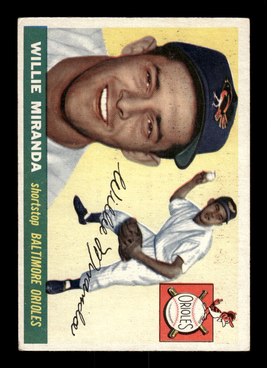 1955 Topps #154 Willie Miranda Baltimore Orioles EX 10012894