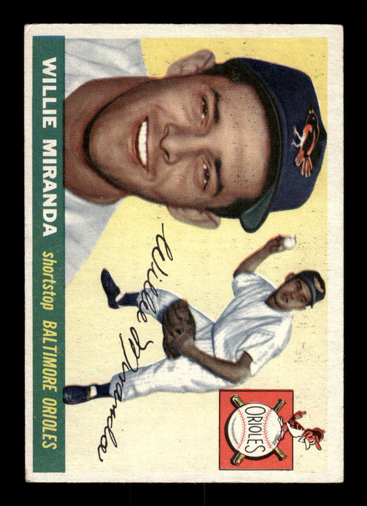 1955 Topps #154 Willie Miranda Baltimore Orioles EX 10012894