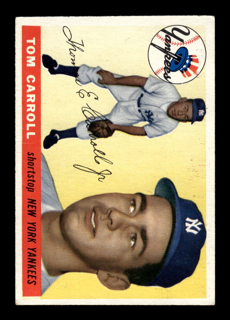 1955 Topps #158 Tom Carroll New York Yankees EX 10012896