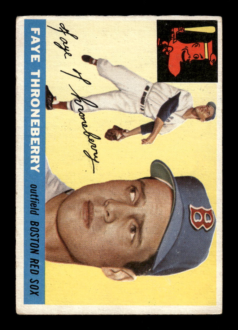 1955 Topps #163 Faye Throneberry Boston Red Sox EX 10012898